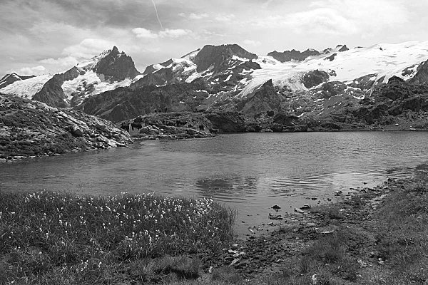 photo photo paysage montagne noir et blanc