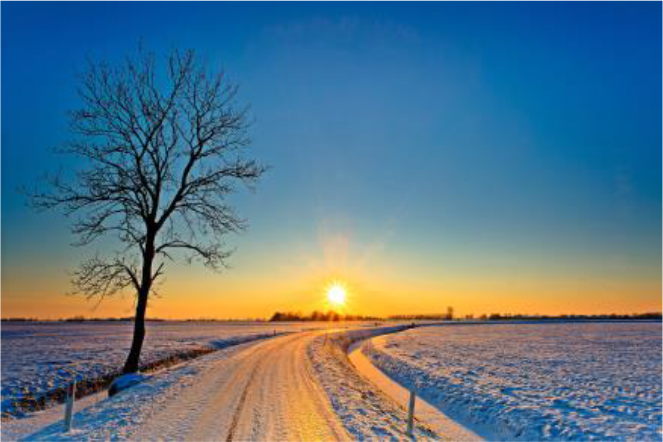 photo photo de paysage d’hiver
