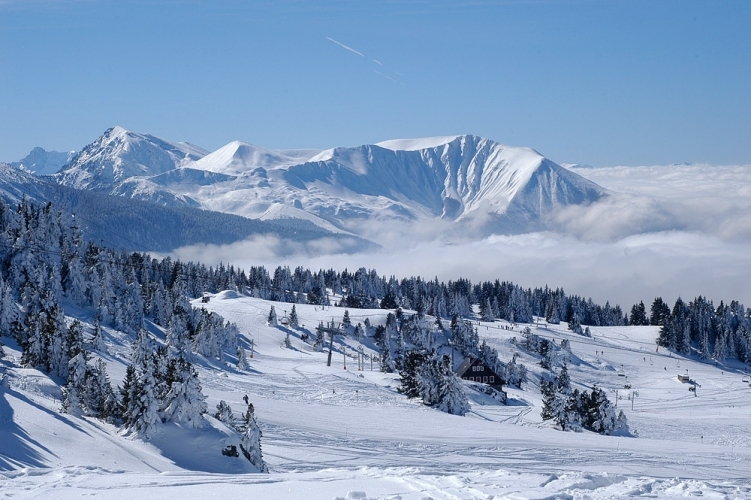 photo photo paysage ski