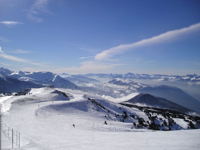 photo paysage ski