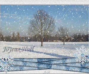 paysage de noel sous la neige