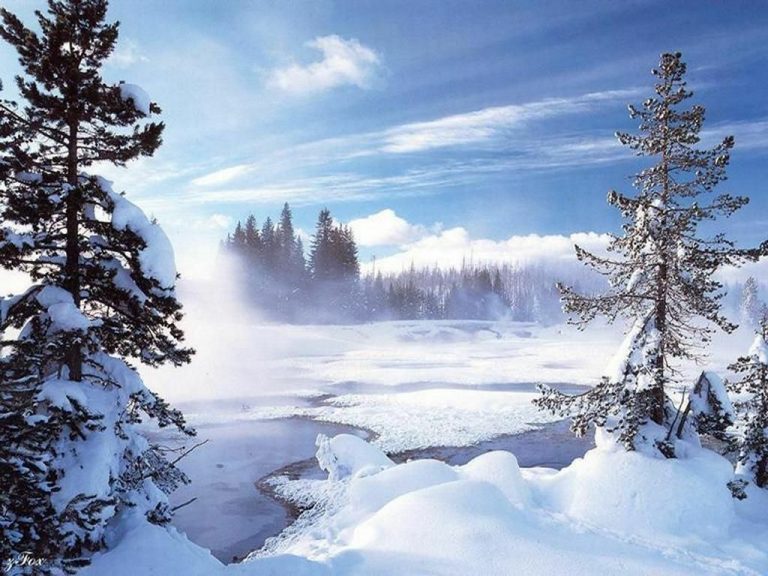 photo photo paysage d’hiver