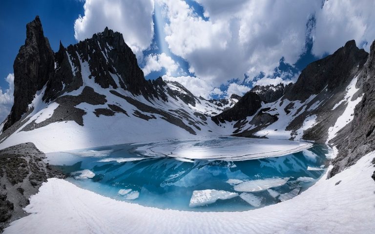 photo photo paysage montagne neige