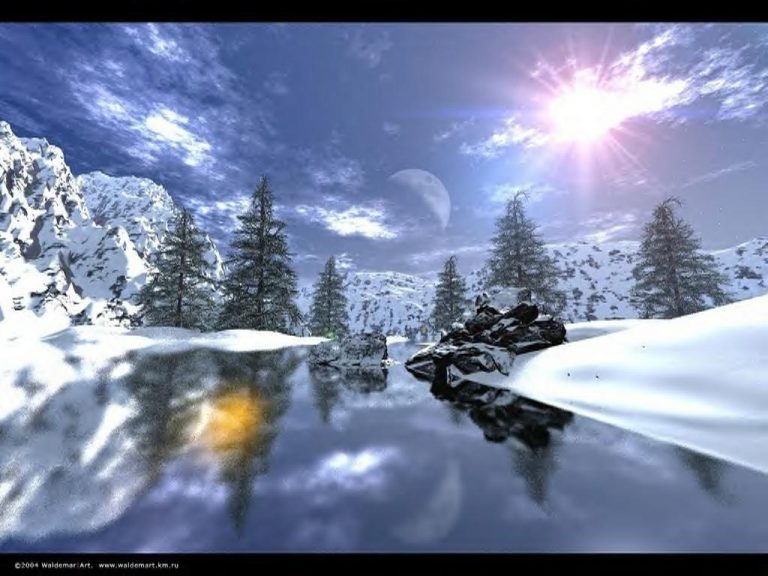 photo image paysage d’hiver