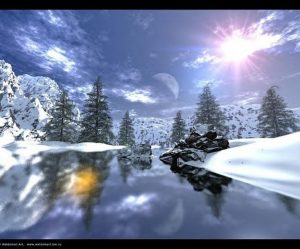 paysage hiver noel