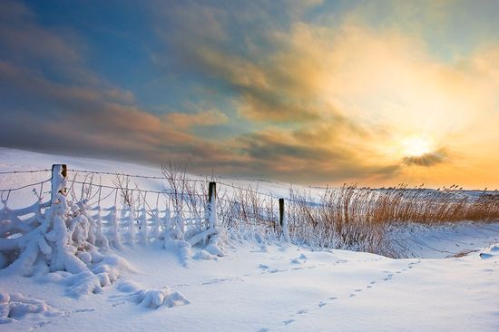 photo photo paysage en hiver