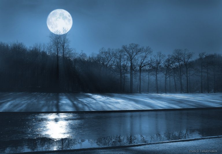 photo photo paysage lune