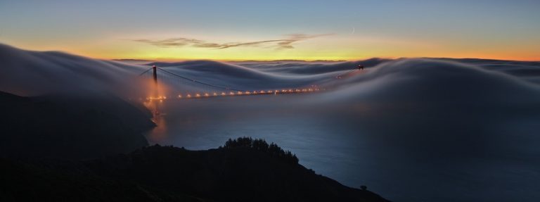 photo photo paysage brouillard